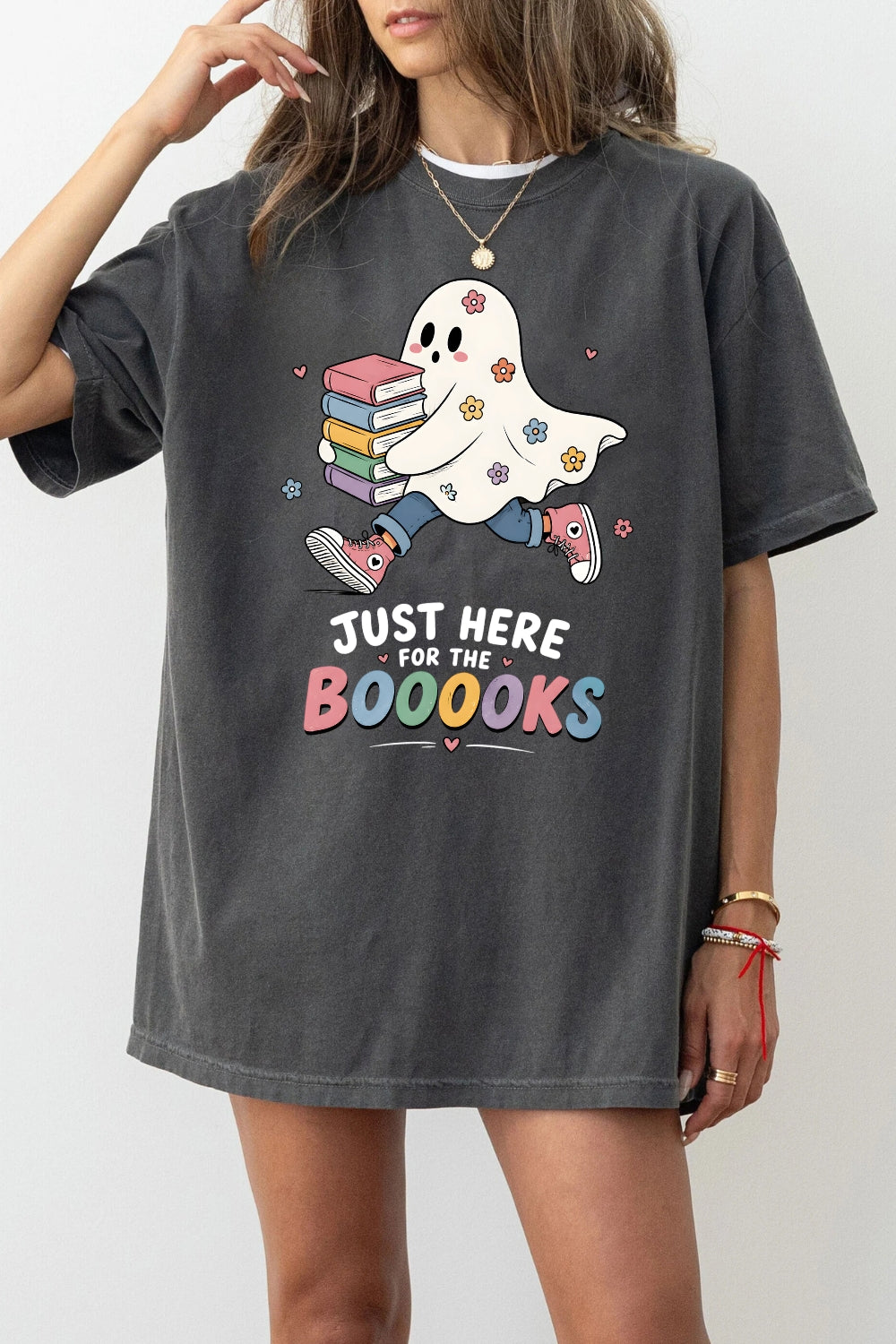 Just here for the booooks tee