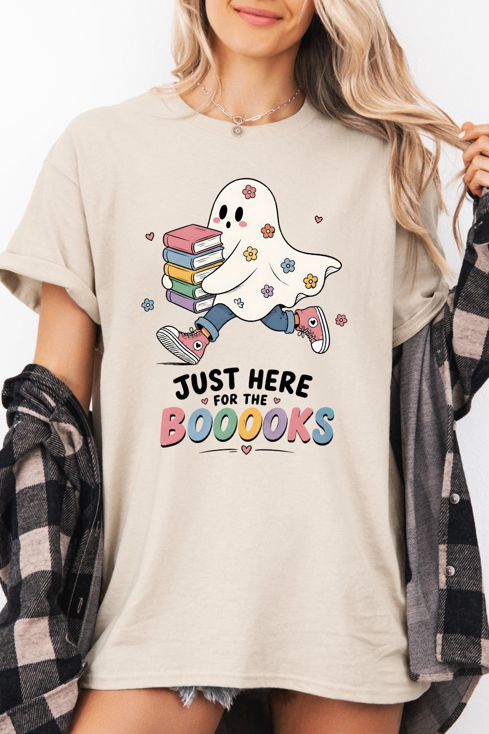 Just here for the booooks tee