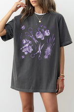 Lesbian scissors floral tee