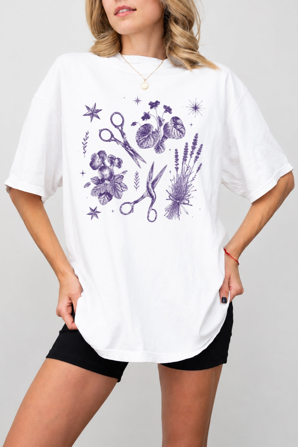 Lesbian scissors floral tee