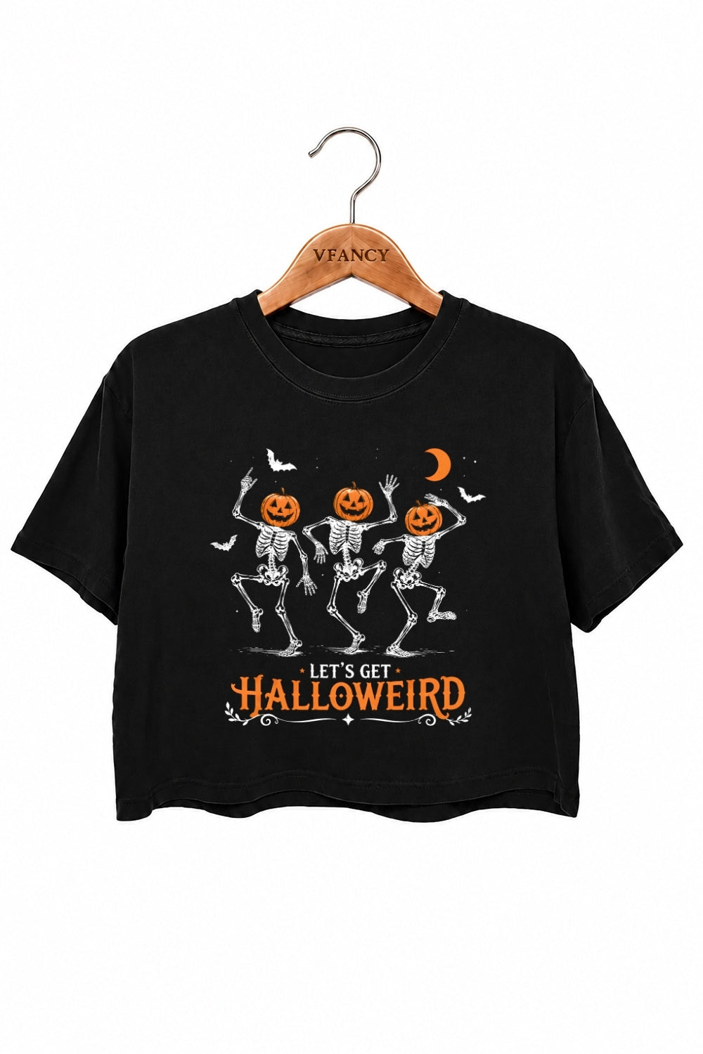 Let's get halloweird skull crop top