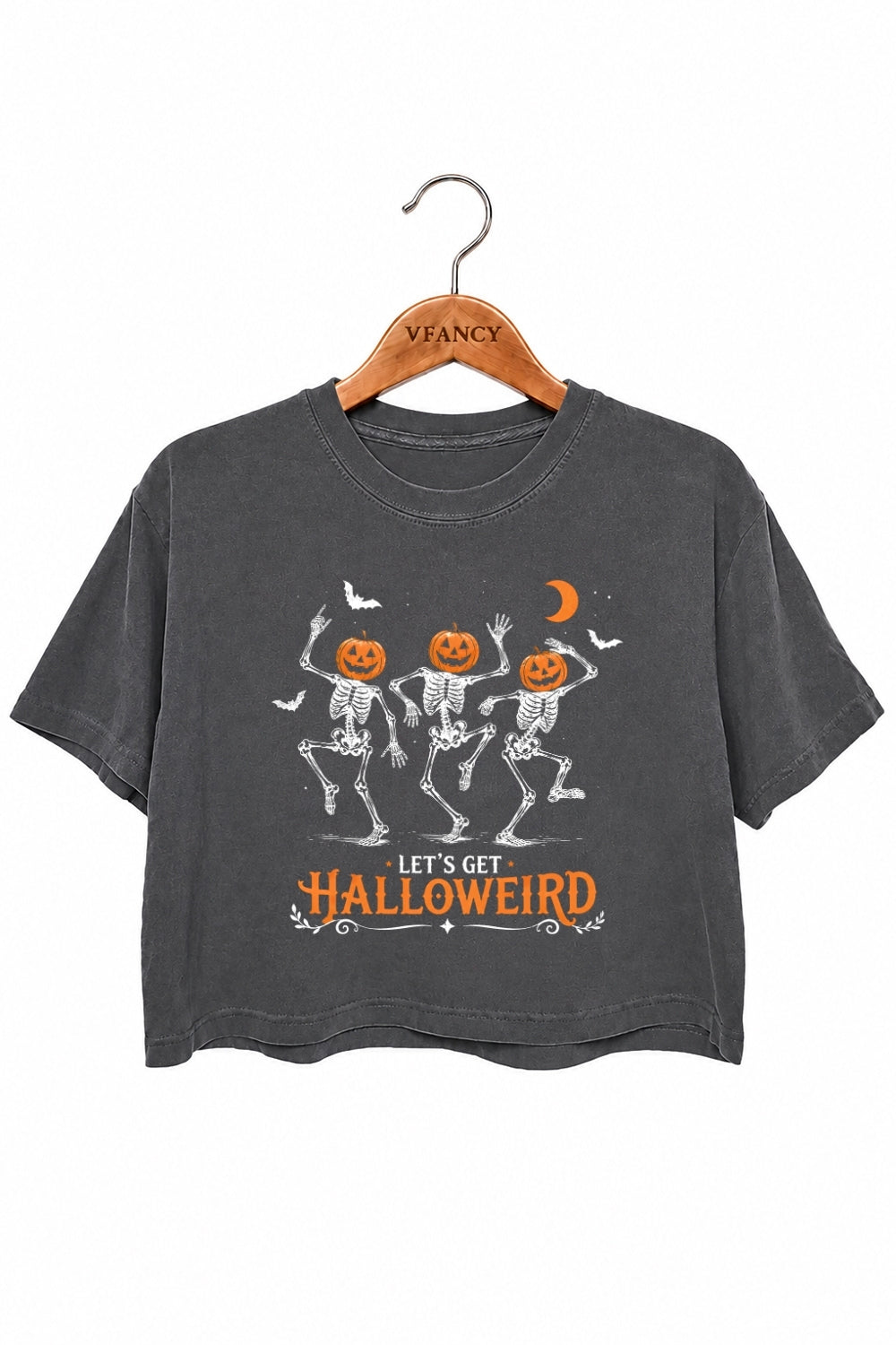 Let's get halloweird skull crop top