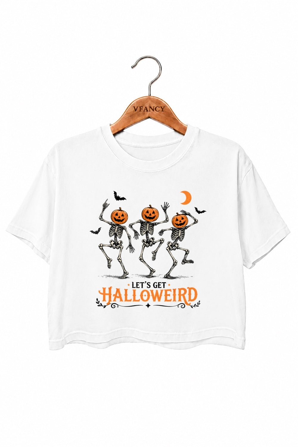 Let's get halloweird skull crop top