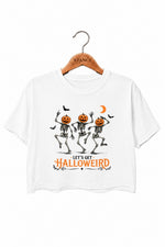 Let's get halloweird skull crop top