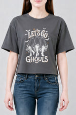 Let's go ghouls crop top