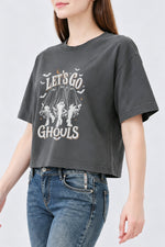 Let's go ghouls crop top