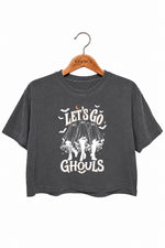 Let's go ghouls crop top
