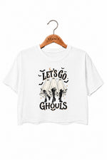 Let's go ghouls crop top