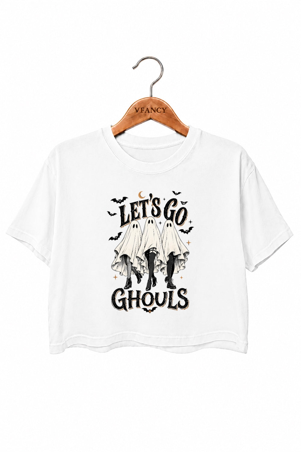 Let's go ghouls crop top