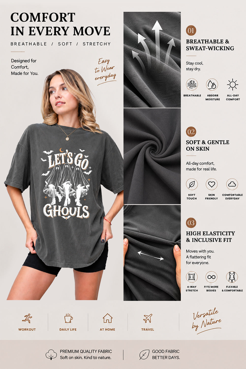 Let's go ghouls tee
