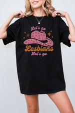 Let's go lesbians cowgirl tee