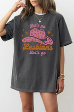 Let's go lesbians cowgirl tee