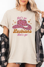 Let's go lesbians cowgirl tee