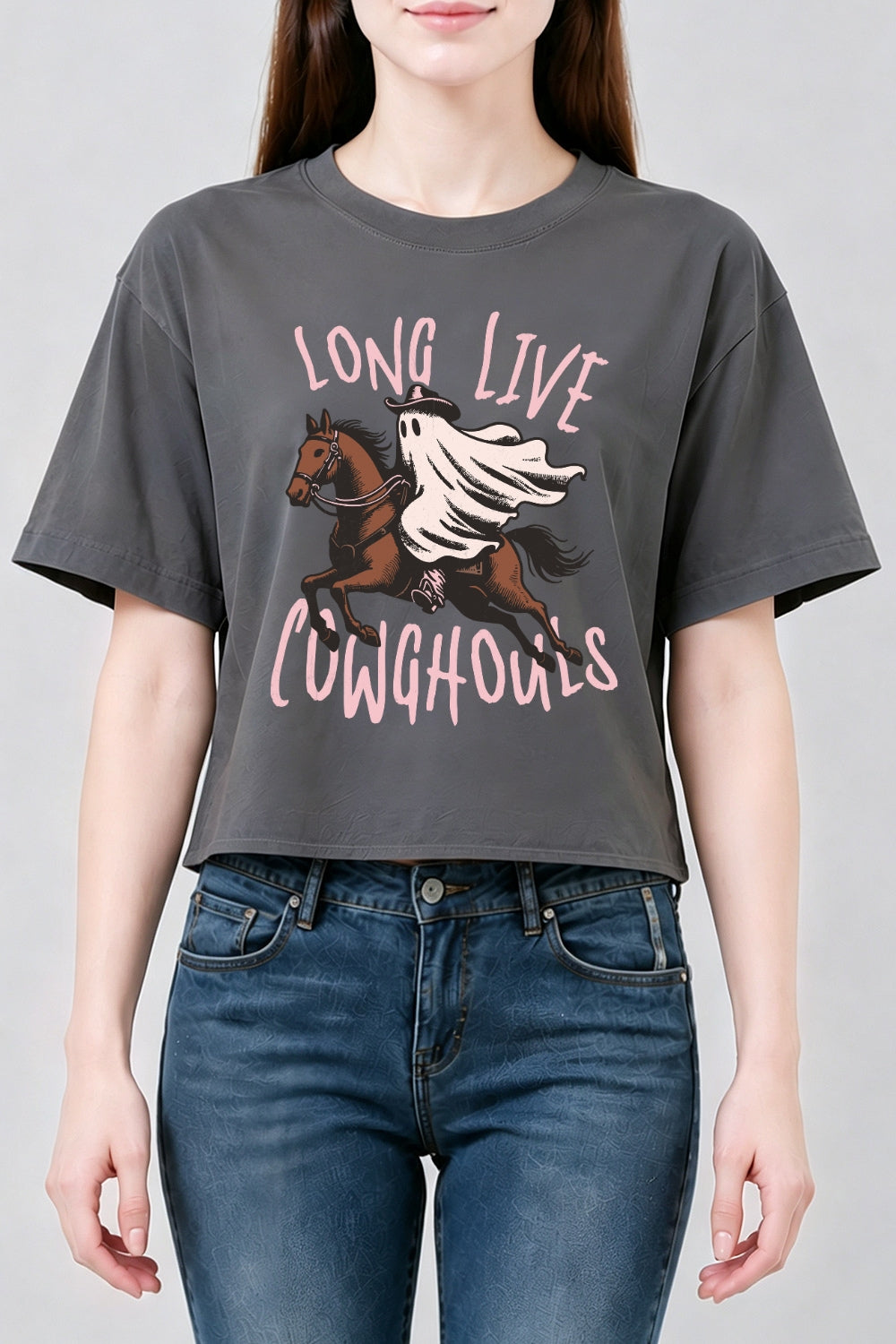 Long live cowghouls crop top