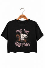 Long live cowghouls crop top