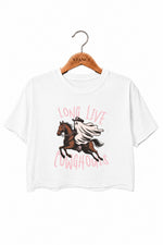 Long live cowghouls crop top
