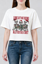 Look at me being all festive crop top