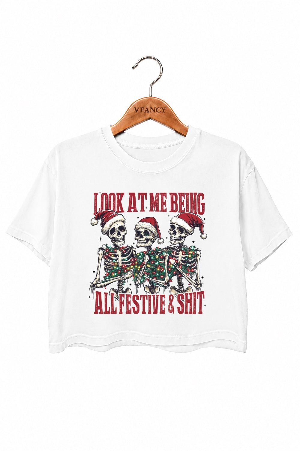 Look at me being all festive crop top
