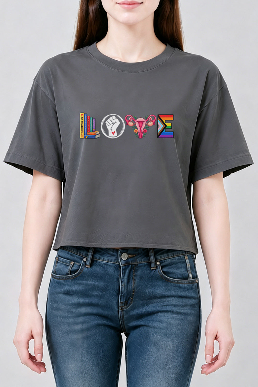 Love equal rights crop top