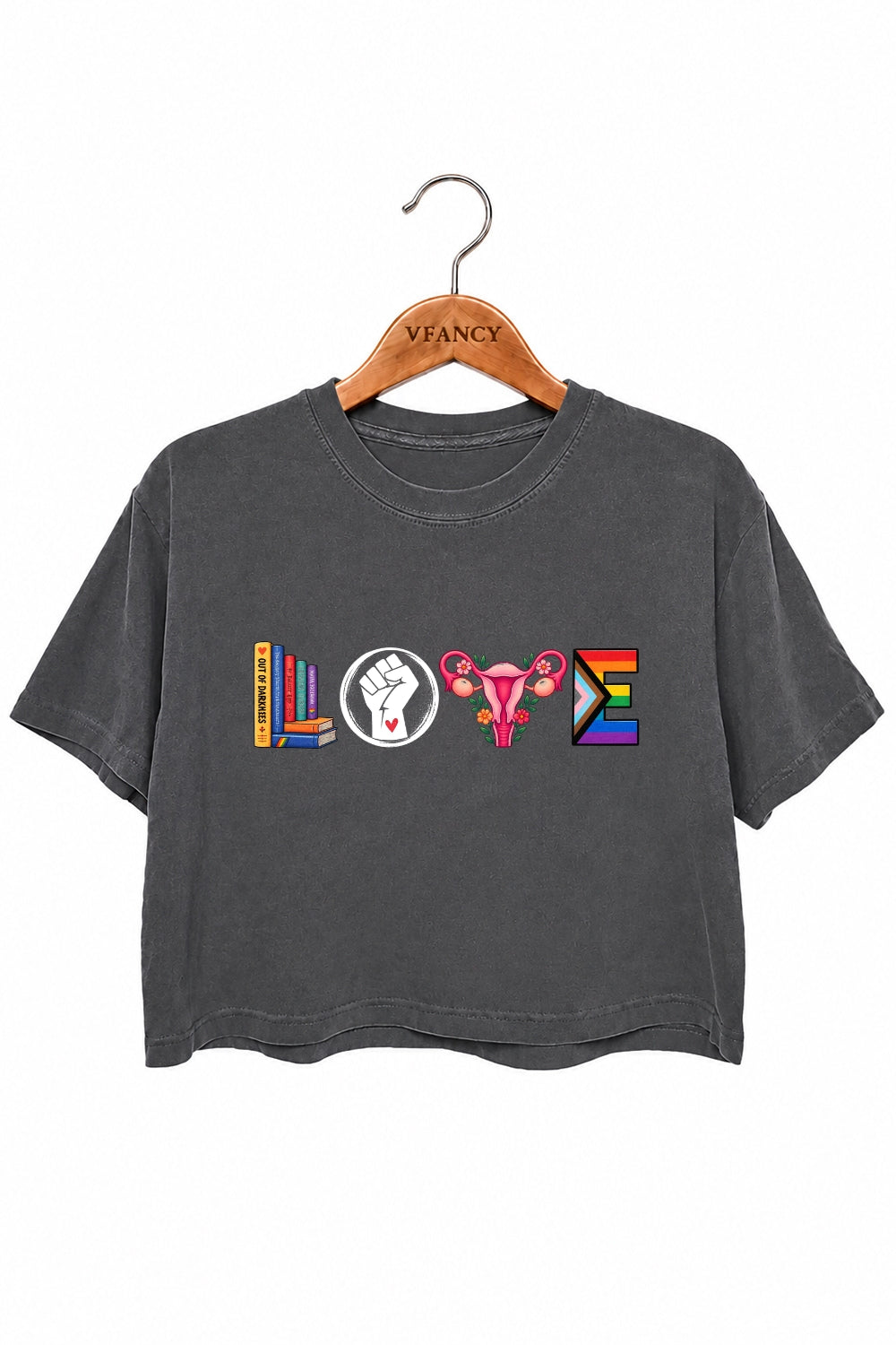 Love equal rights crop top