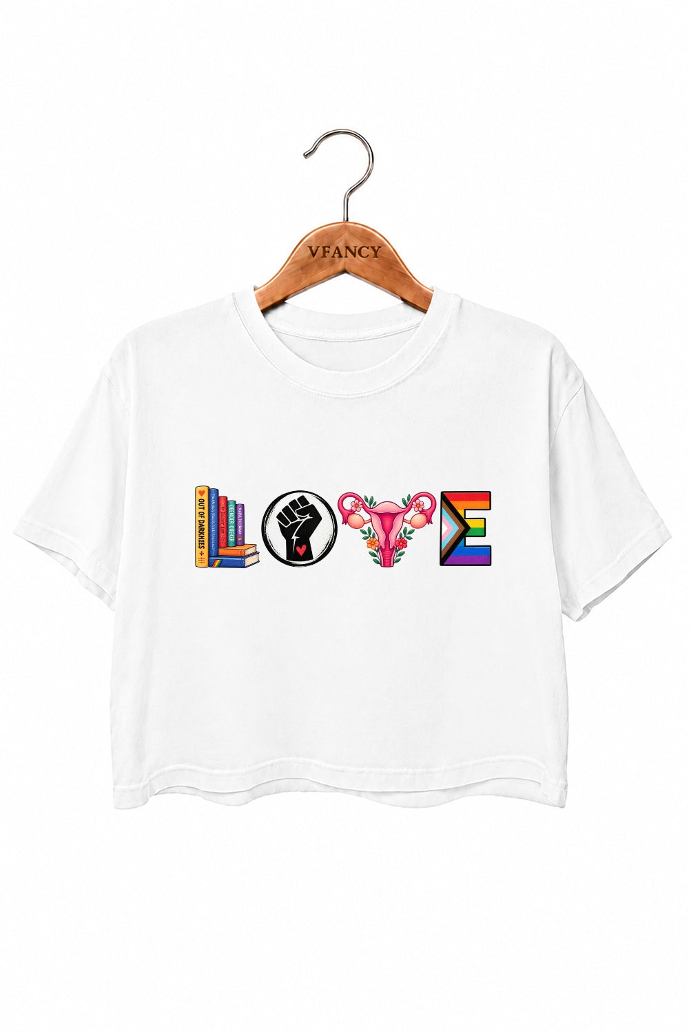 Love equal rights crop top