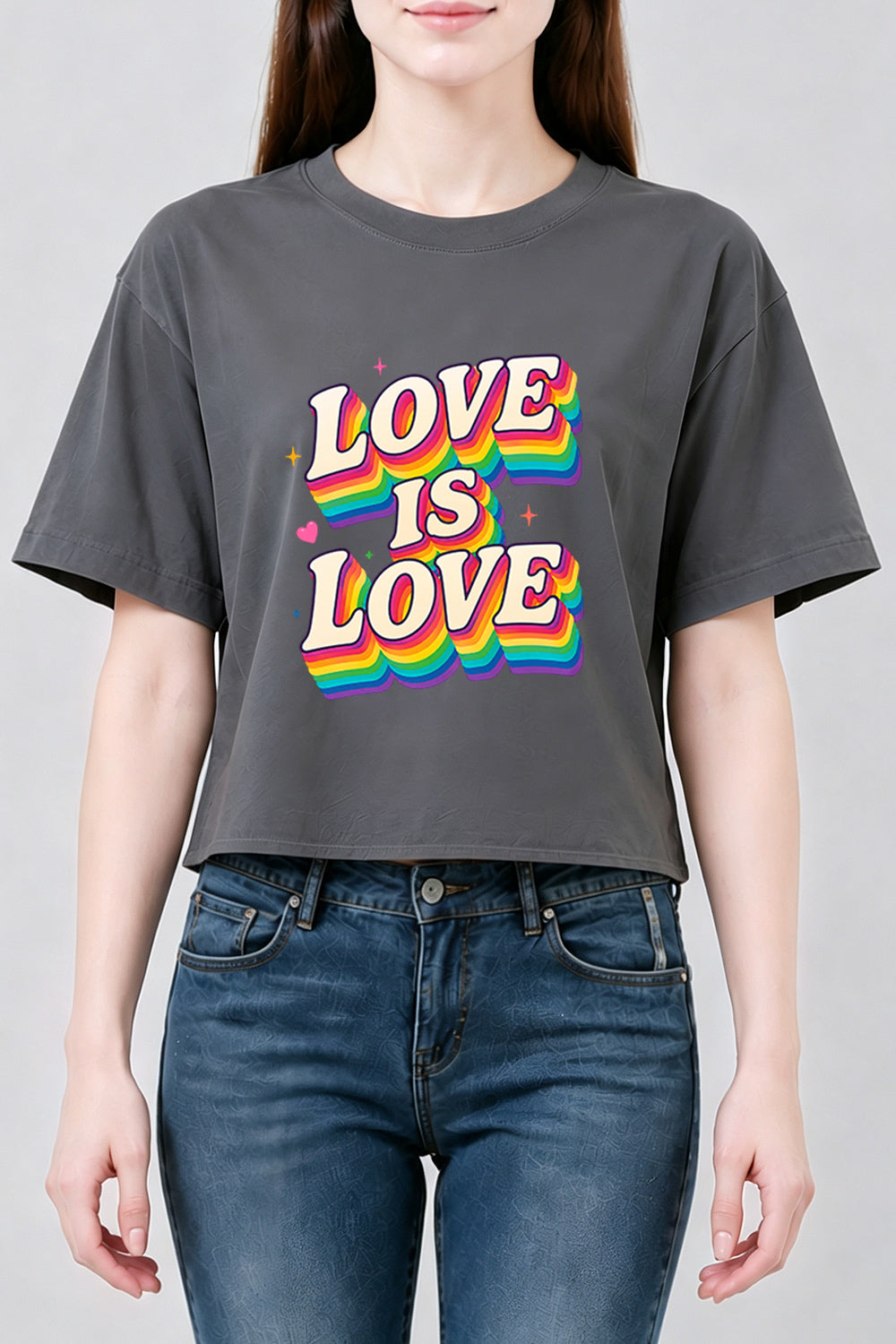 Love is love cute crop top