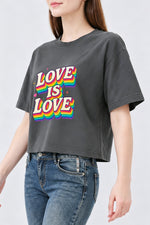 Love is love cute crop top