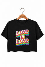 Love is love cute crop top