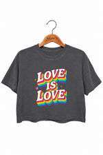 Love is love cute crop top
