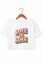 Love is love cute crop top