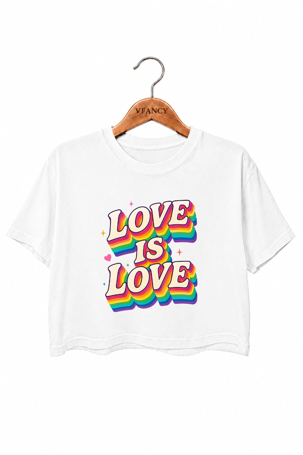 Love is love cute crop top