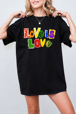 Love is love rainbow tee