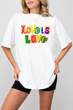 Love is love rainbow tee
