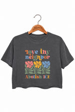 Love thy neighbor crop top