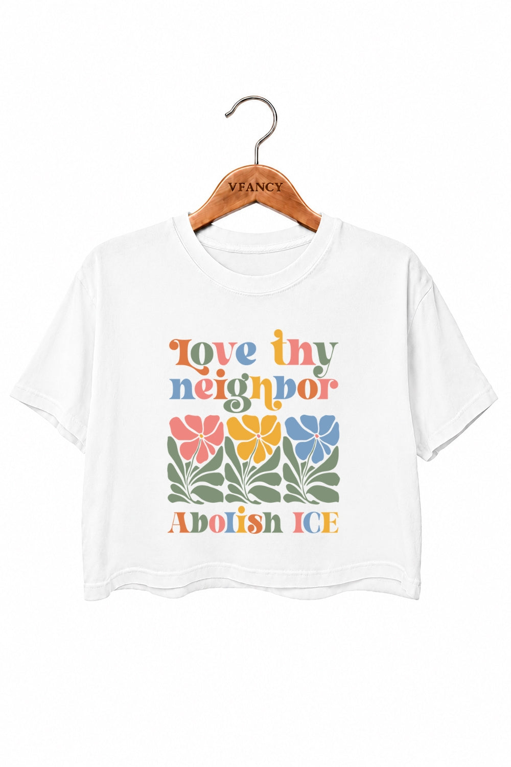 Love thy neighbor crop top