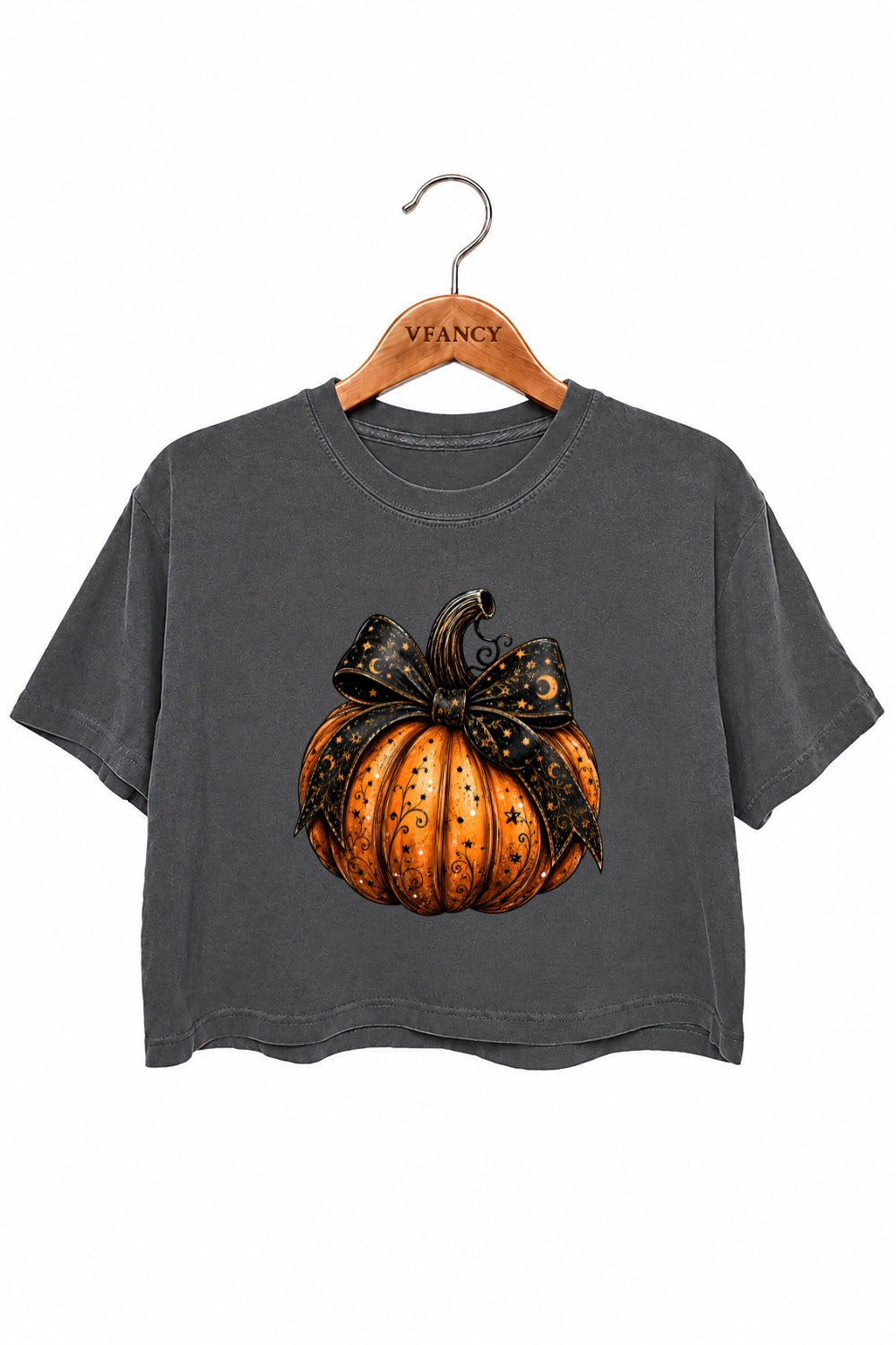 Magic halloween pumpkin crop top