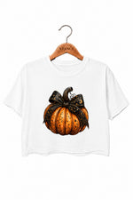 Magic halloween pumpkin crop top