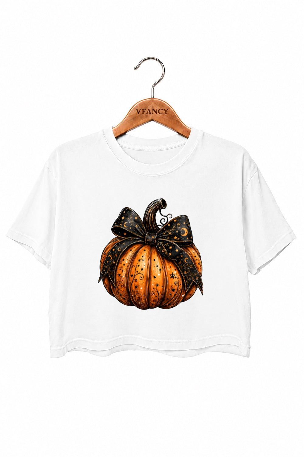 Magic halloween pumpkin crop top