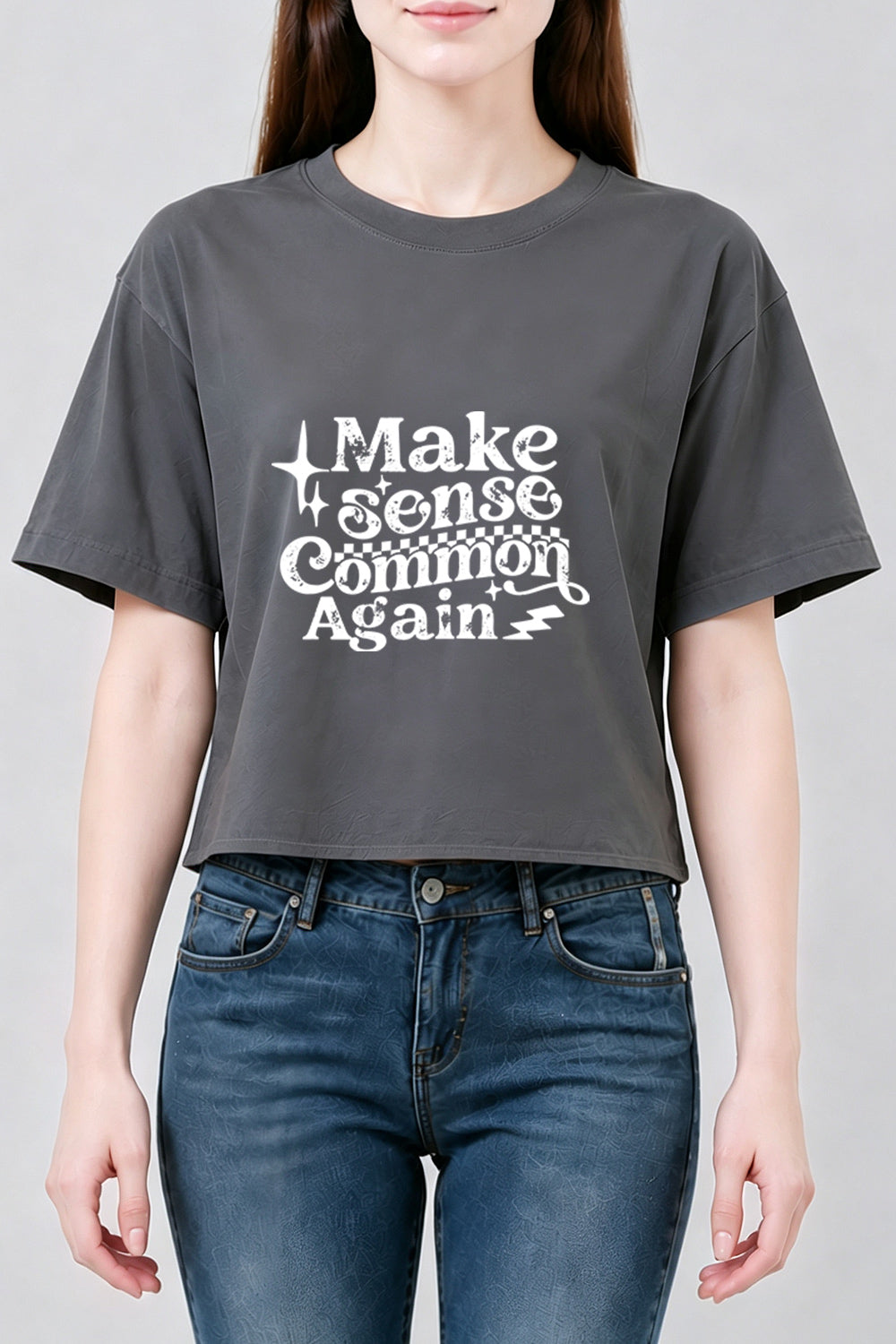 Make sense common again crop top