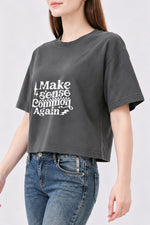 Make sense common again crop top