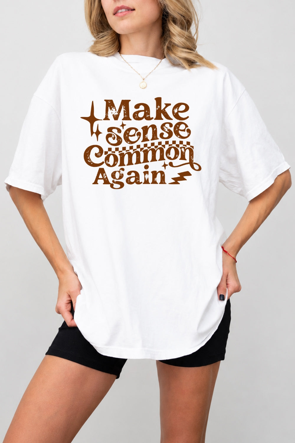 Make sense common again tee