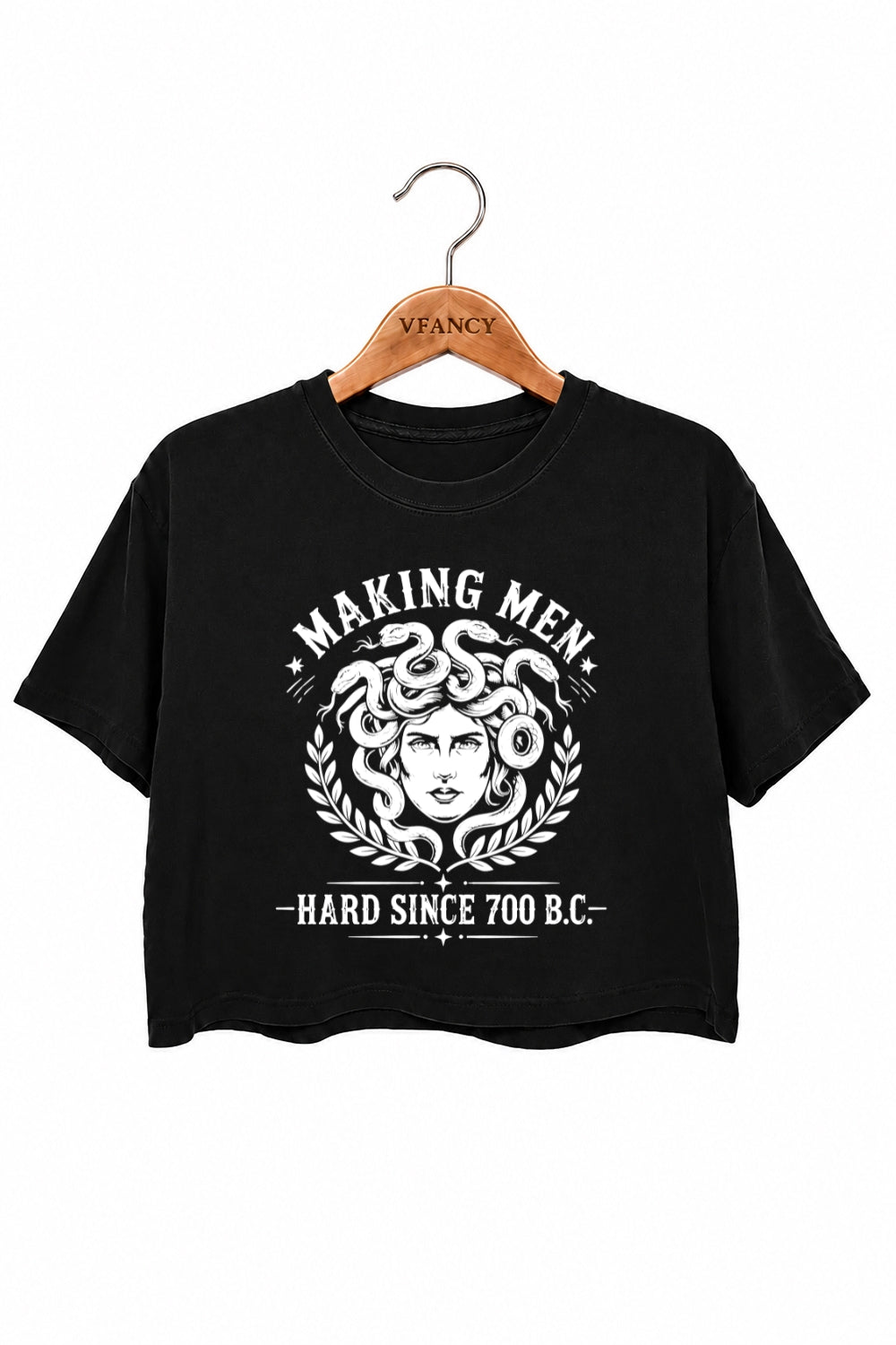 Making men hard since 700bc medusa crop top