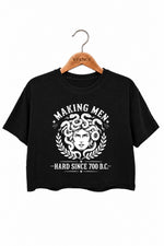 Making men hard since 700bc medusa crop top