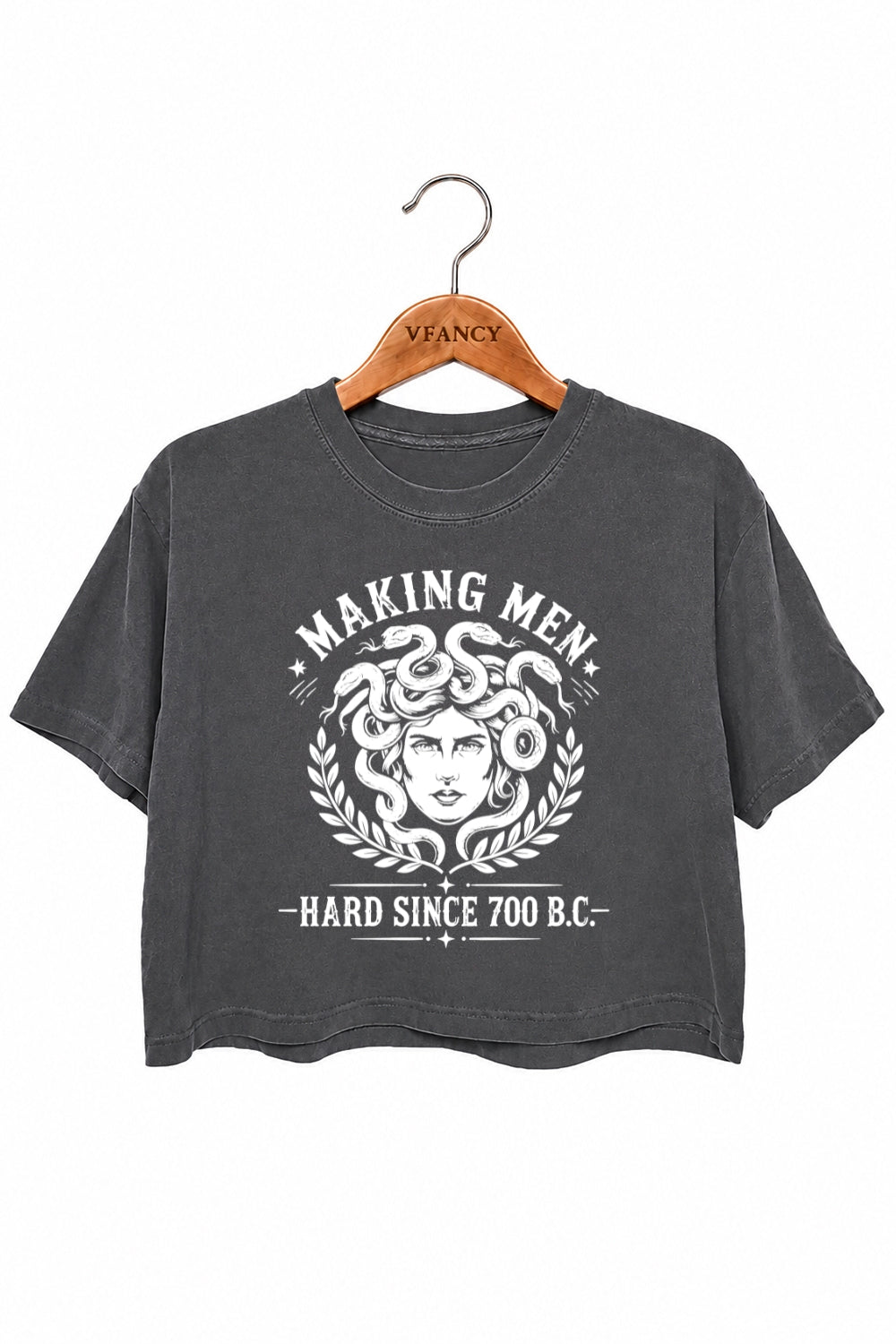 Making men hard since 700bc medusa crop top
