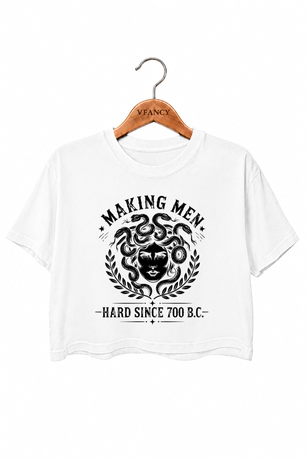 Making men hard since 700bc medusa crop top