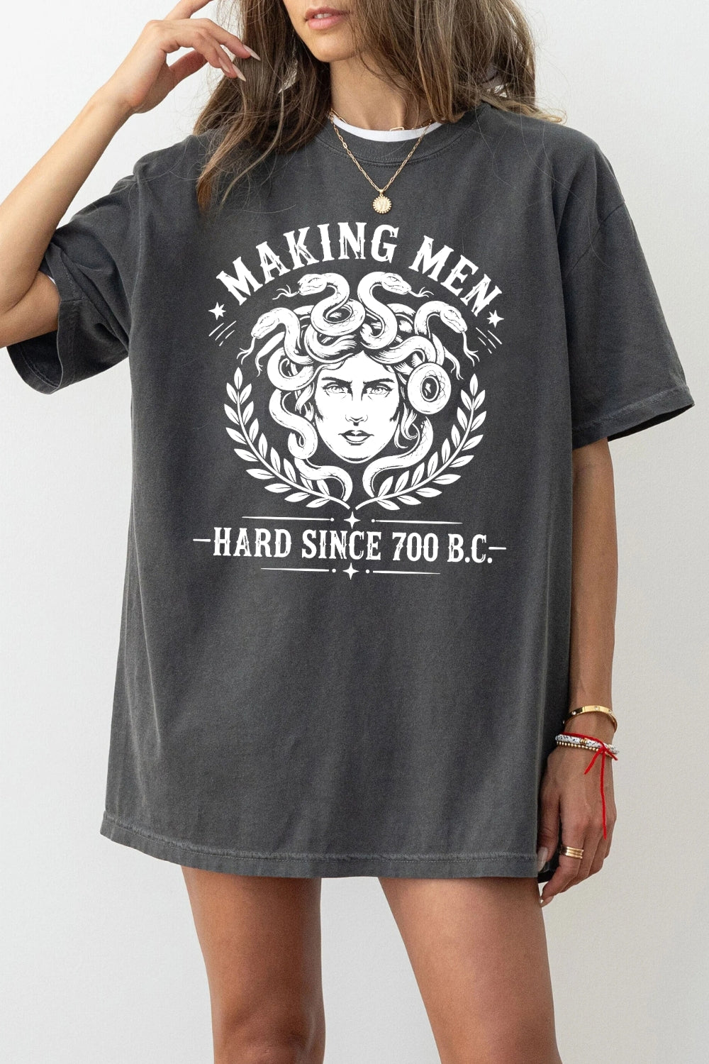 Making men hard since 700bc medusa tee