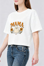 Mama ghost floral crop top