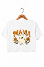 Mama ghost floral crop top