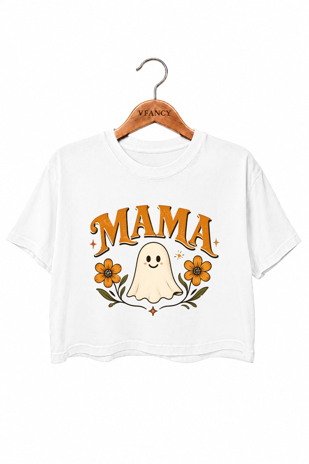 Mama ghost floral crop top