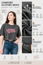 Mentally checked out crop top